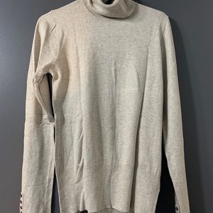 MEXX Women’s medium beige turtle neck long sleeve